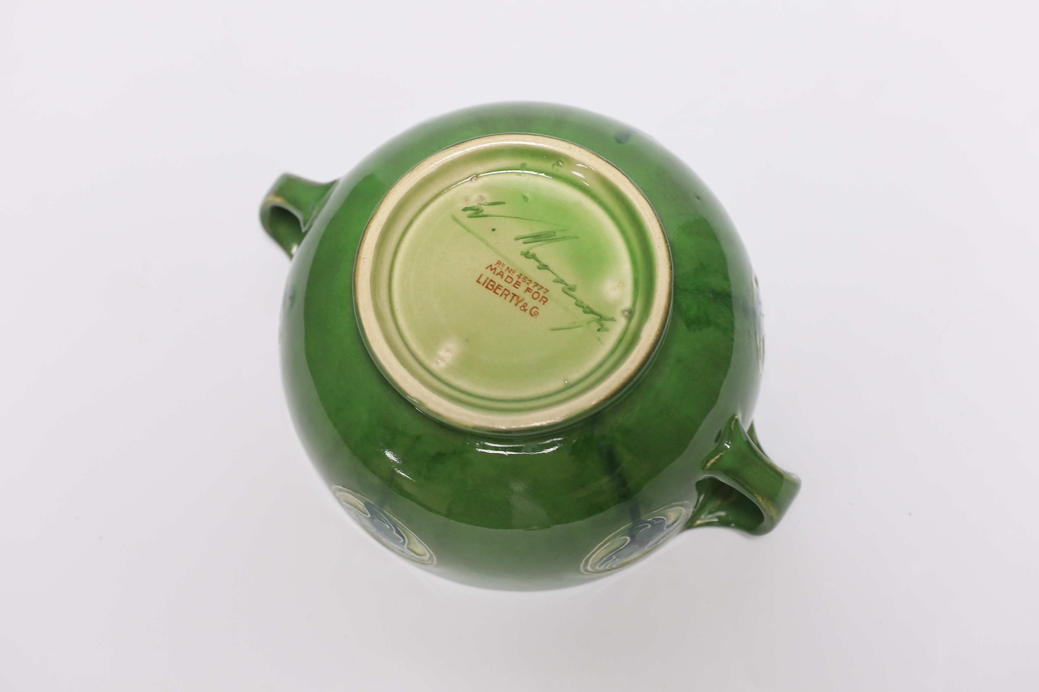 A Moorcroft Flamminian ware bowl made for Liberty & Co. 20cm wide